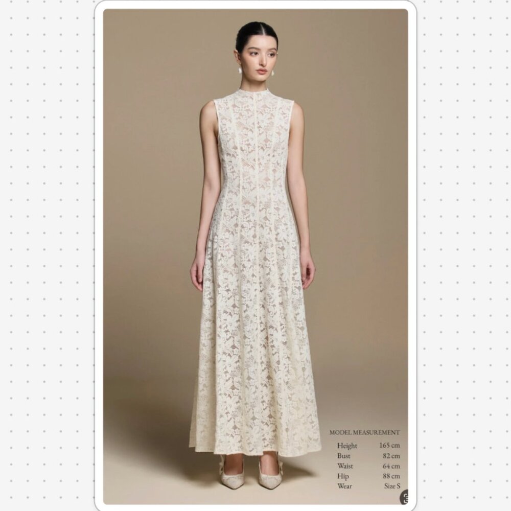 Huong Boutique Louise Lace Dress, like new, size small